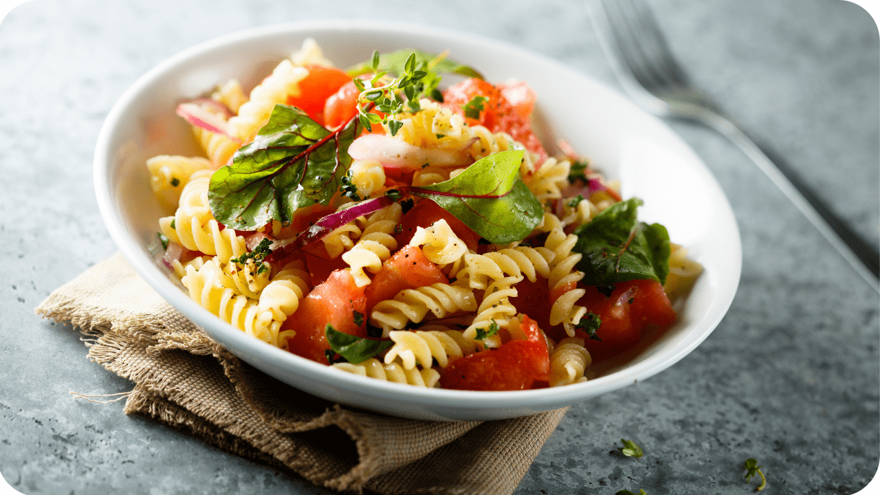 salada de macarrão