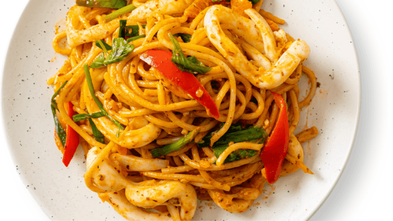 Espaguete com Frutos do Mar