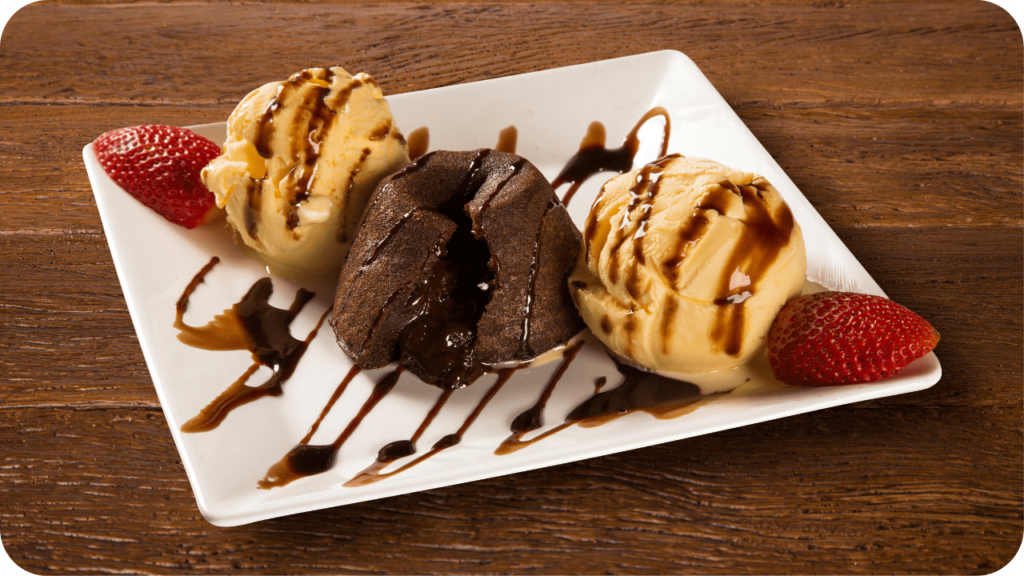 Petit Gateau de Chocolate