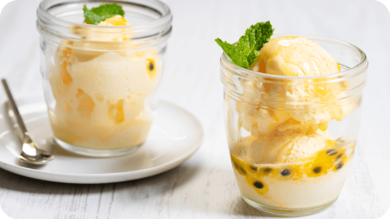 Sorvete Caseiro de Frutas Tropicais