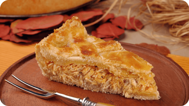 Torta de frango com massa folhada