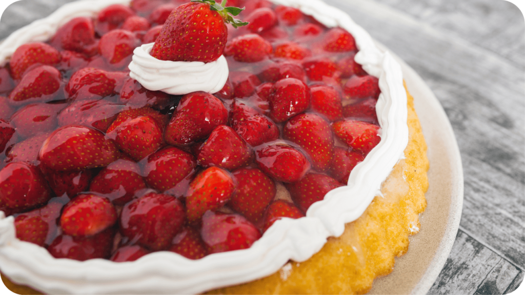 torta de morango