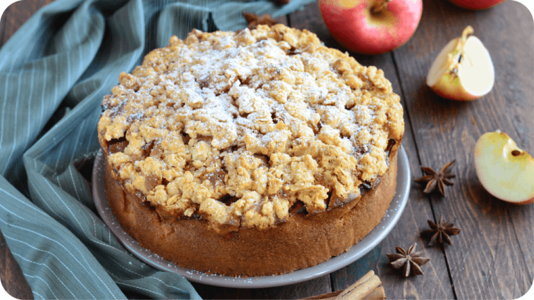 torta de maçã caseira