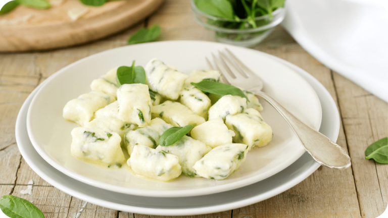 Nhoque de Ricota e Espinafre