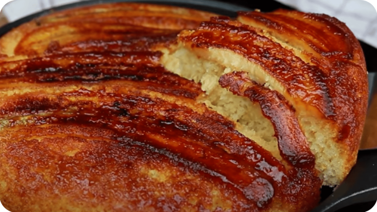 Bolo de Banana na Frigideira