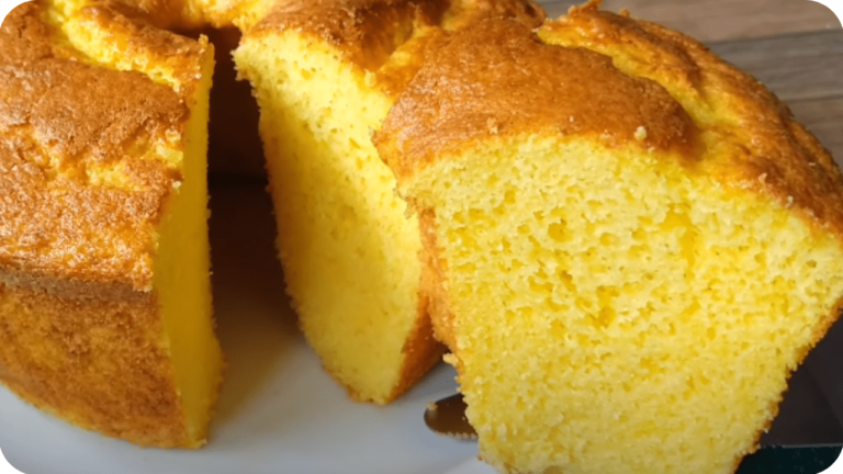 bolo de fubá com laranja