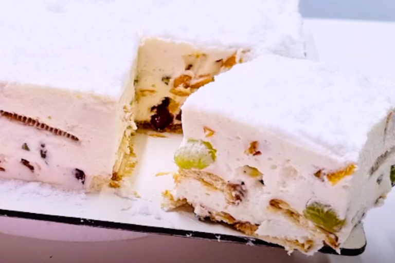 Torta Nevada com Frutas